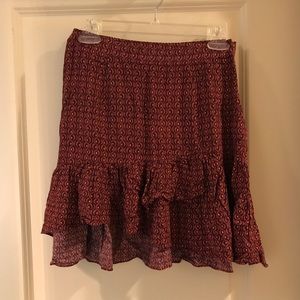 COPY - FREE PEOPLE Flare Ruffle Skirt!